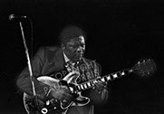 A picture of BB King taken at the Colston Hall, Bristol, UK