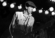 A photo of  Mick Jones of The Clash at the Bristol Locarno
