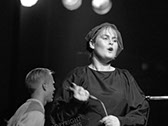 A photo of Alison Moyet and Vince Clarke of Yazoo